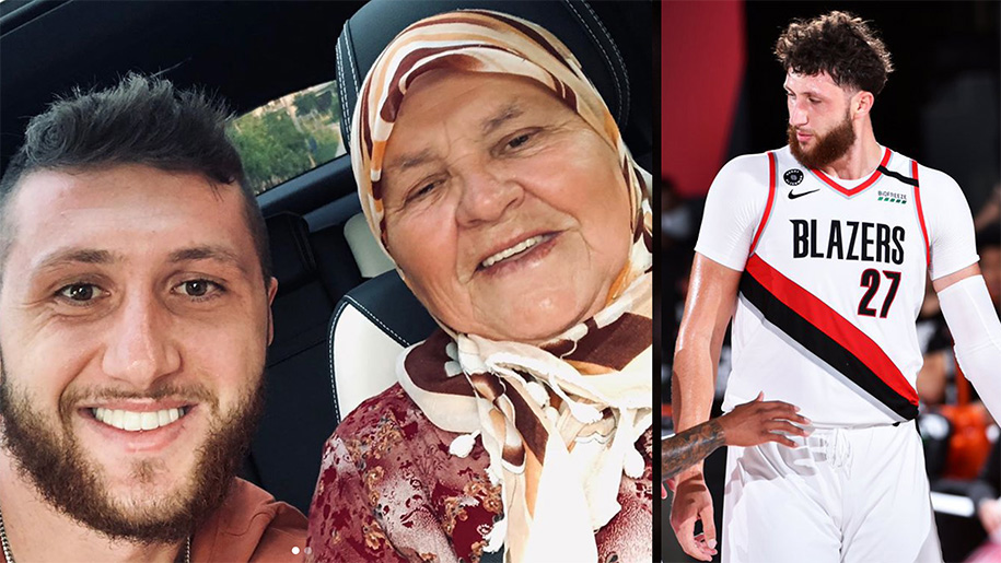 Bà nội vừa mất vì COVID-19, Jusuf Nurkic rực sáng cùng trái tim trĩu nặng