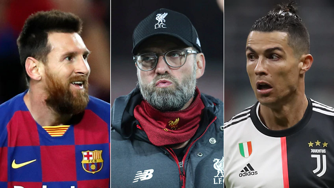 HLV Klopp đưa ra lựa chọn khó khăn giữa Messi và Ronaldo