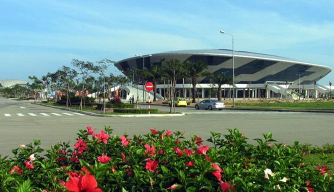 Cung thể thao Tiên Sơn, nơi sẽ diễn ra vòng 2 giải bóng chuyền hạng A toàn quốc 2020