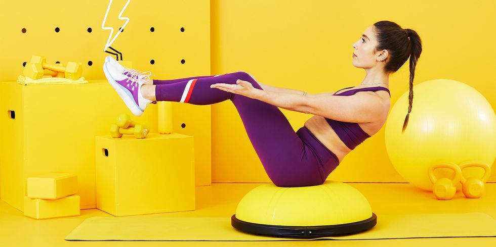 5 động tác tập với bóng Bosu cho bụng phẳng lỳ, nổi cơ 6 múi
