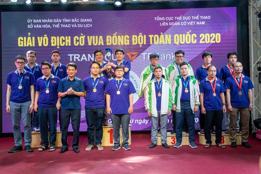 Hà Nội nhất toàn toàn giải đồng đội cờ vua toàn quốc 2020
