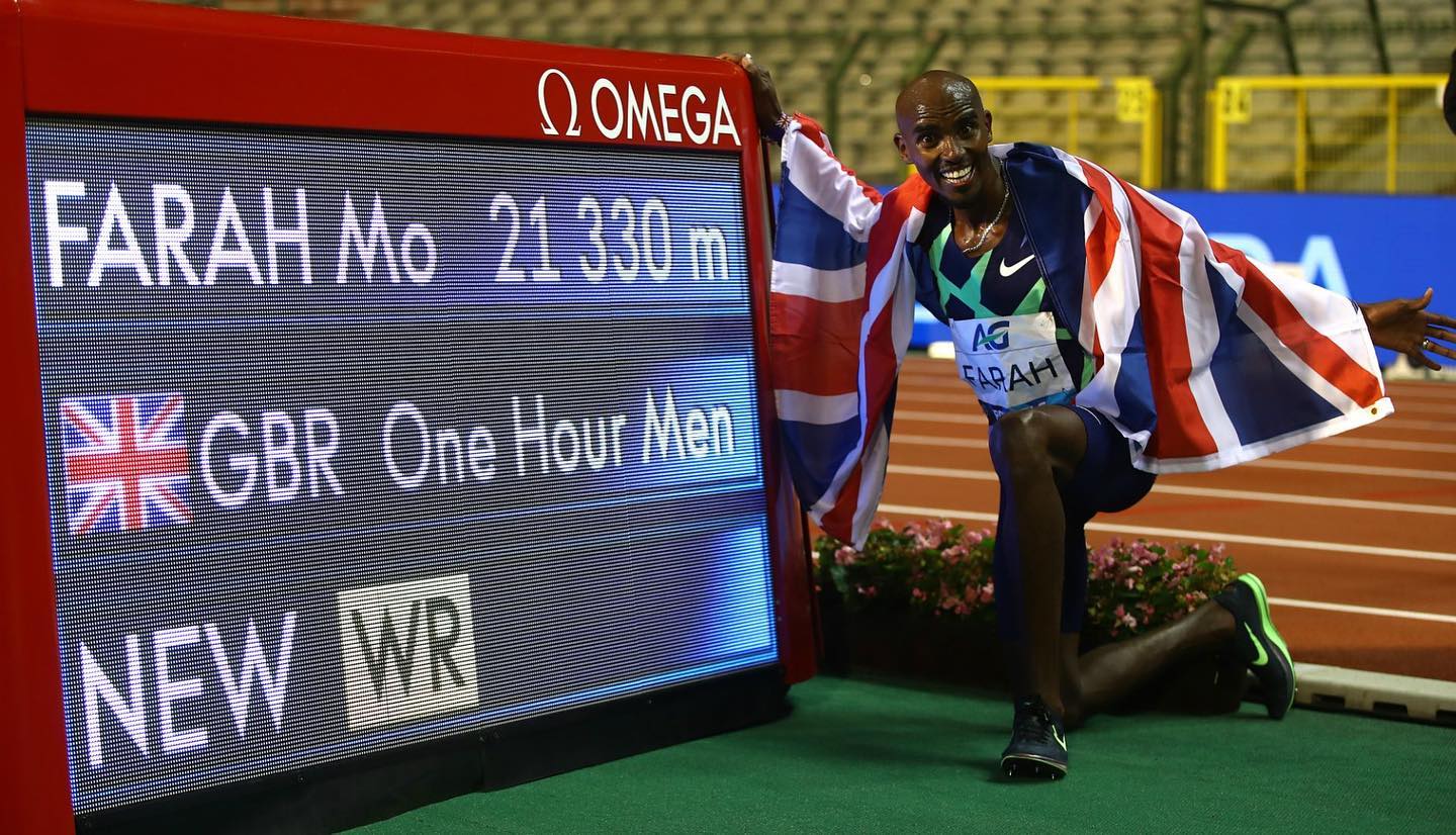 Mo Farah và Sifan Hassan phá kỷ lục thế giới chạy 1 giờ tại Bỉ