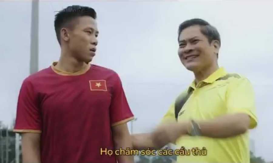 Clip quảng cáo của Quế Ngọc Hải vi phạm bản quyền hình ảnh ĐT Việt Nam