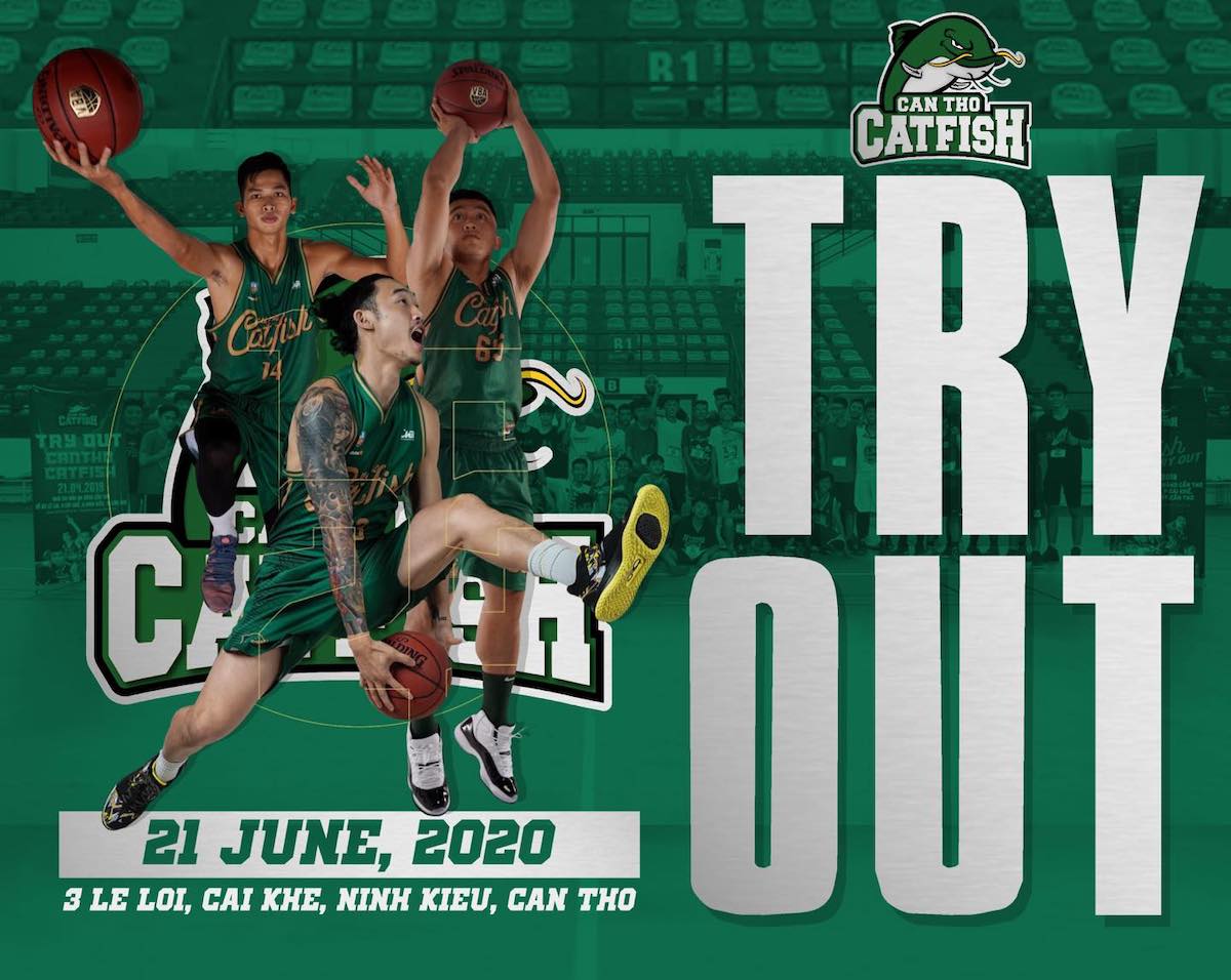 Cantho Catfish tổ chức Try-out VBA 2020 hai trong một