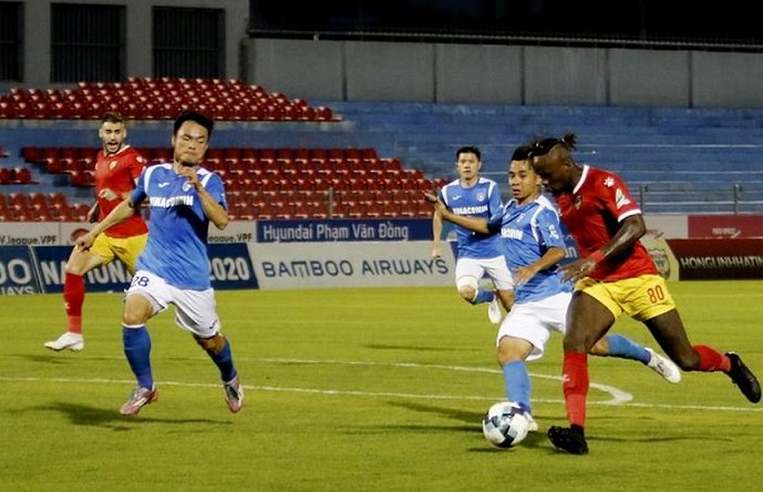 Video Highlight Hồng Lĩnh Hà Tĩnh vs Than Quảng Ninh, V-League 2020 hôm nay