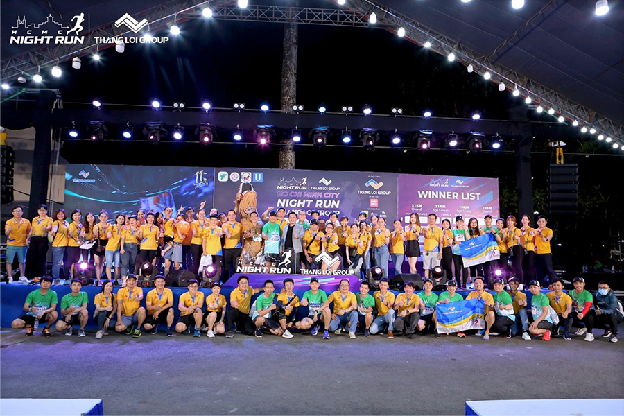 Ho Chi Minh City Night Run Thang Loi Group 2022 vì tâm huyết sức khỏe cộng đồng