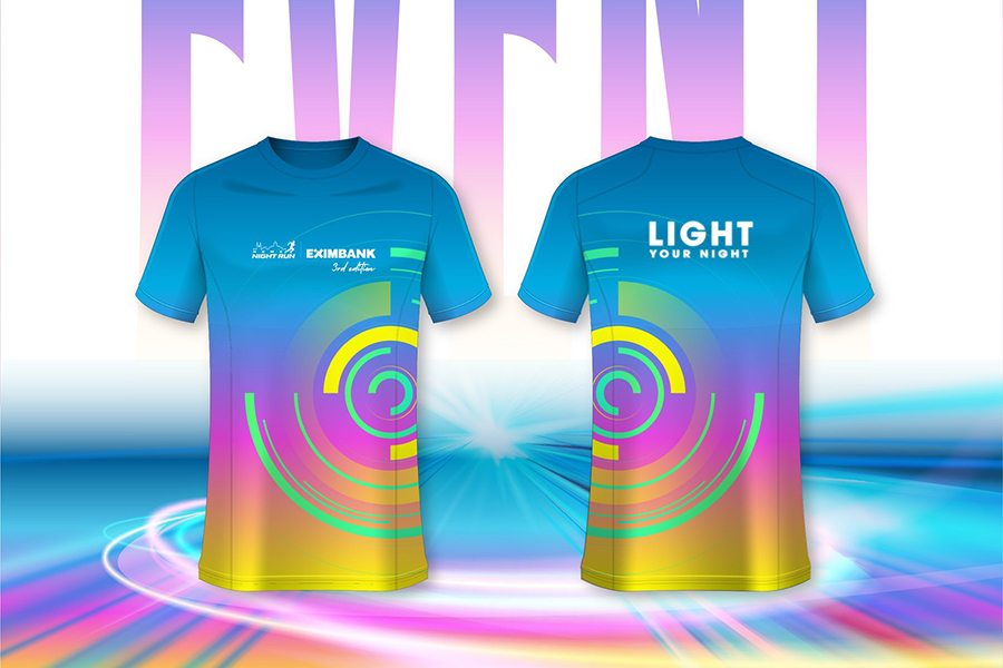 Giải chạy Ho Chi Minh City Night Run Eximbank 2024 tung bộ áo sự kiện độc lạ