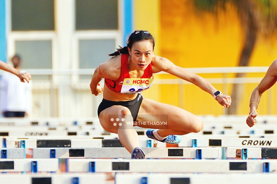 “Tiên nữ SEA Games” giành HCV chạy 100m rào giải điền kinh Cúp Tốc Độ 2024