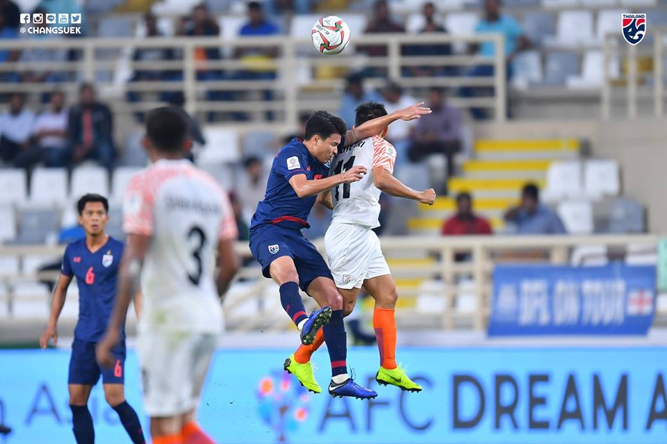 Thảm bại trước Ấn Độ, tuyển Thái Lan có thể sớm bị loại khỏi Asian Cup 2019