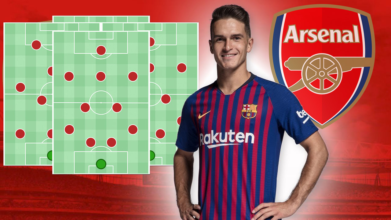 Arsenal sẽ chơi với sơ đồ nào với Denis Suarez trong đội hình?