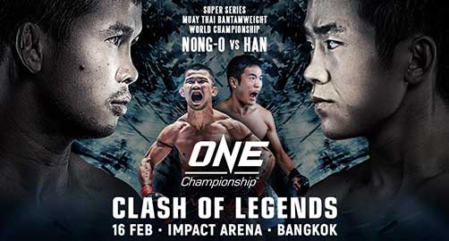 Nong-O Gaiyanghadao tranh ngôi vô địch thế giới trước Han Zi Zao tại ONE: CLASH OF LEGENDS