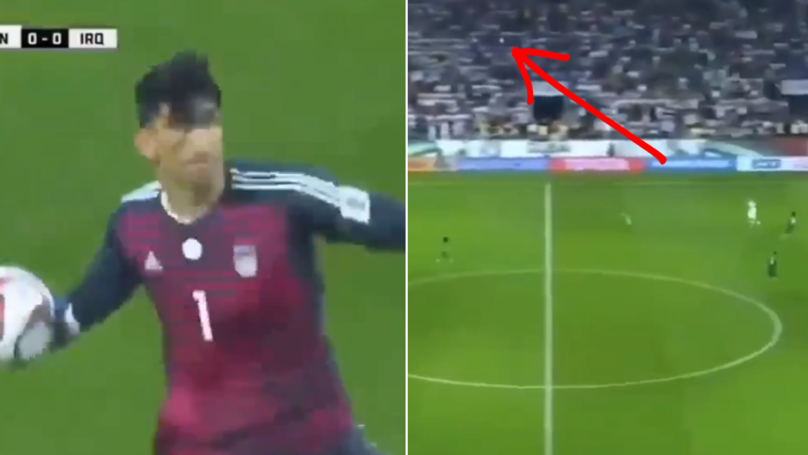 Thủ môn Iran từng thắng Ronaldo gây bão Asian Cup với pha ném bóng dài không tưởng