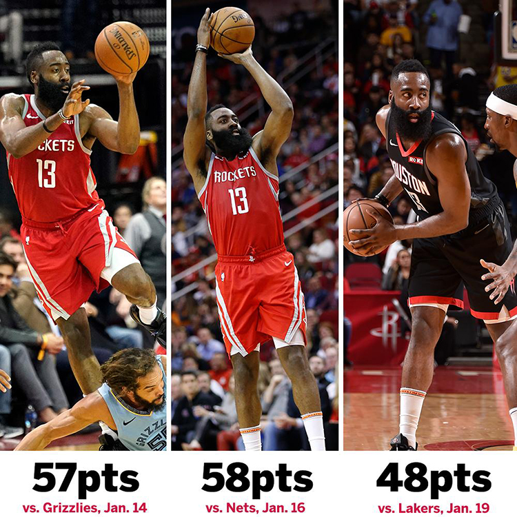 Lần gần nhất có cầu thủ ghi điểm xuất sắc như James Harden, con người thậm chí còn chưa lên mặt trăng