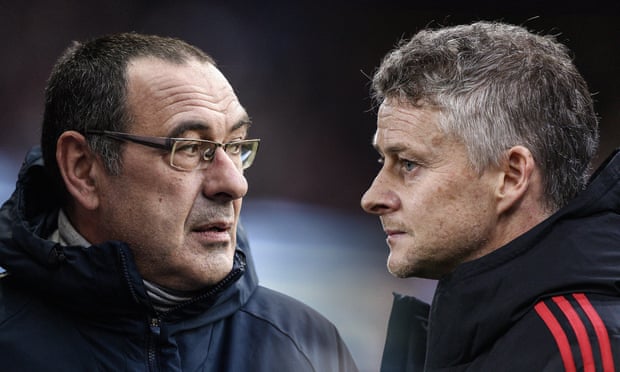 MU chạm trán Chelsea sẽ là cuộc chiến vì chiếc ghế HLV của Sarri và Solskjaer