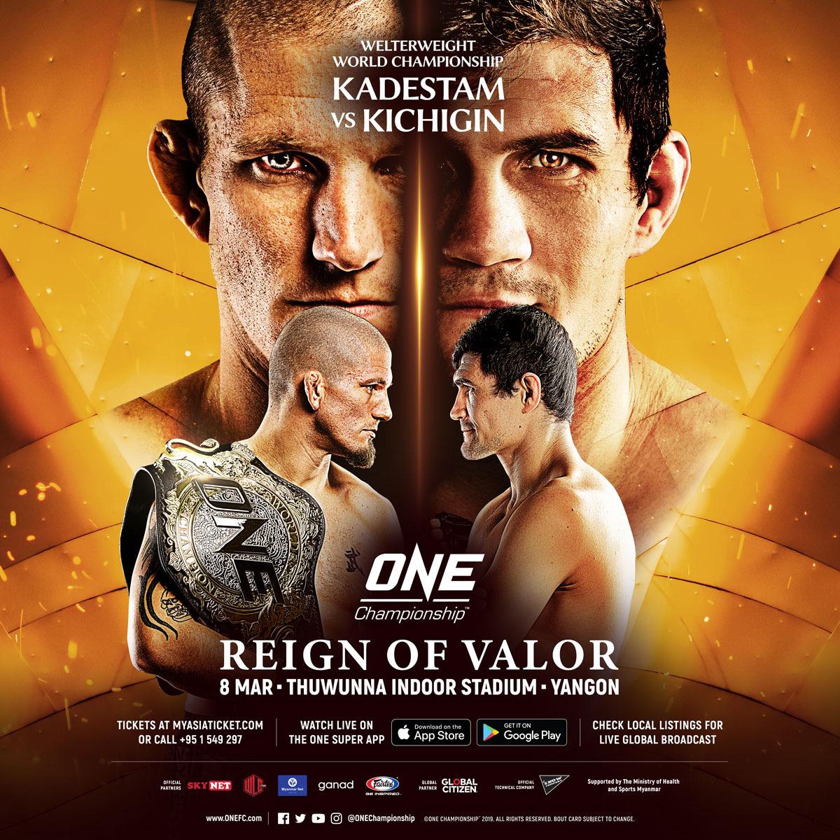Zebaztian Kadestam bảo vệ ngôi vô địch hạng Welterweight trước Georgiy Kichigin Zebaztian Kadestam bảo vệ ngôi vô địch hạng Welterweight trước Georgiy Kichigin