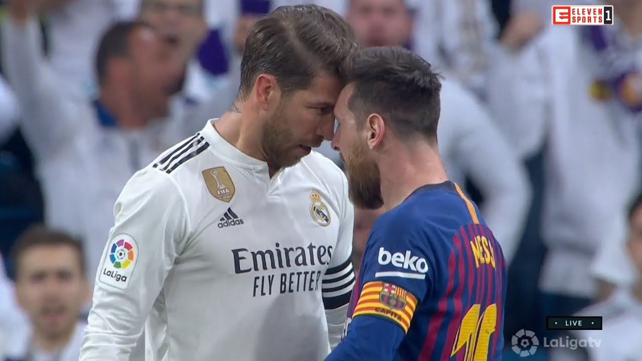 Ramos nói gì về tình huống "vung tay" vào mặt Messi ở Siêu kinh điển?