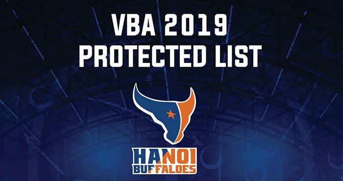 Hanoi Buffaloes công bố danh sách bảo vệ cầu thủ trước thềm VBA 2019