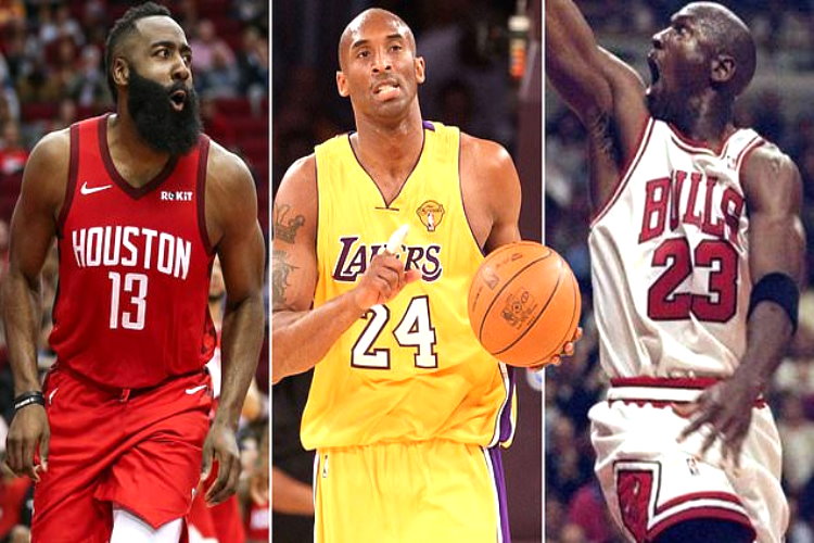 James Harden lại tiếp tục cân bằng thành tích của Michael Jordan và Kobe Bryant