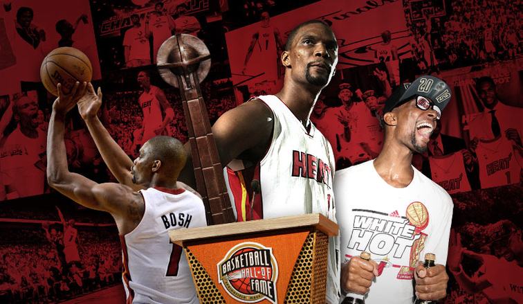 Huyền thoại Chris Bosh được Miami Heat tri ân với hình thức cao nhất, Dwyane Wade ngả mũ kính phục