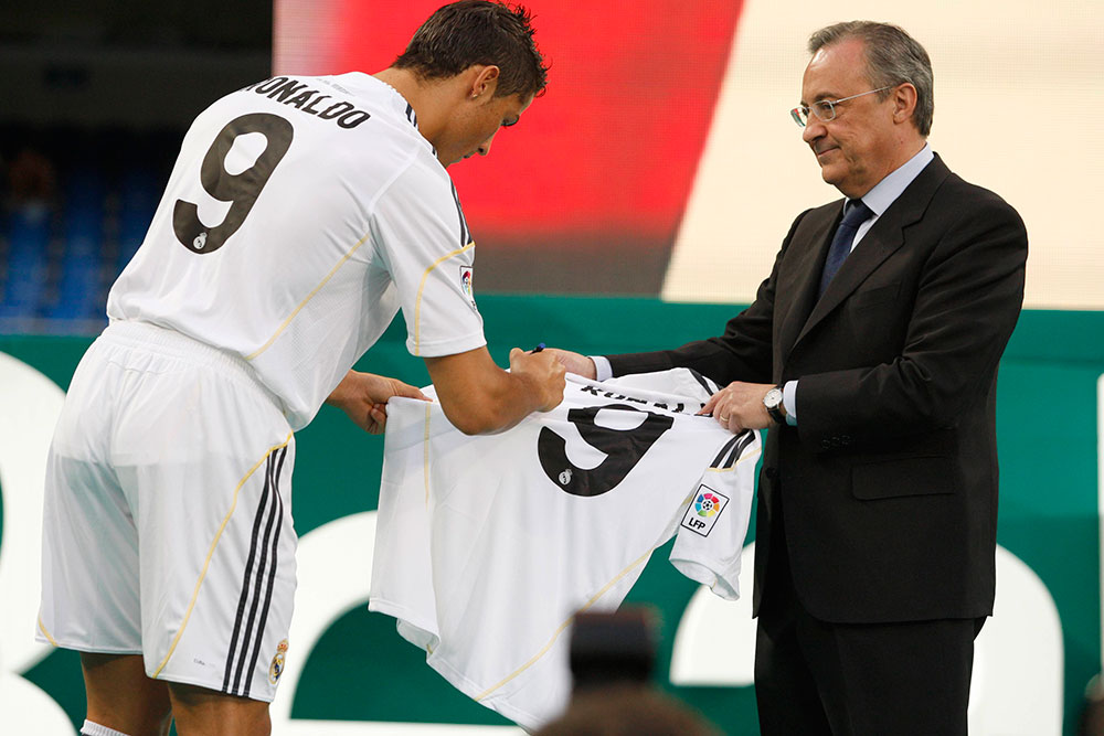 Sốc với số tiền mua cầu thủ của Real Madrid dưới thời Chủ tịch Perez