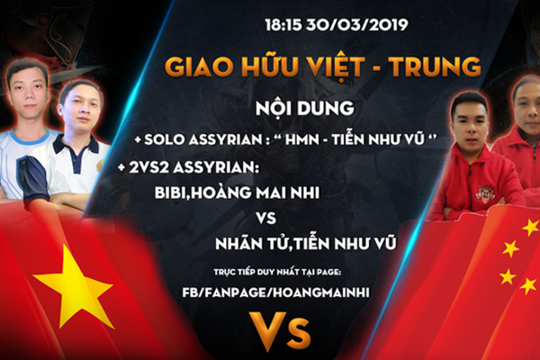 Đại chiến AoE Việt Trung 2019:  Nhãn Tử cùng với Tiễn Như Vũ đối đầu với Hoàng Mai Nhi và BiBi.