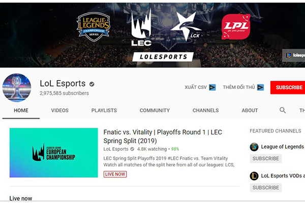 LCK đánh sập stream của LoL Esports