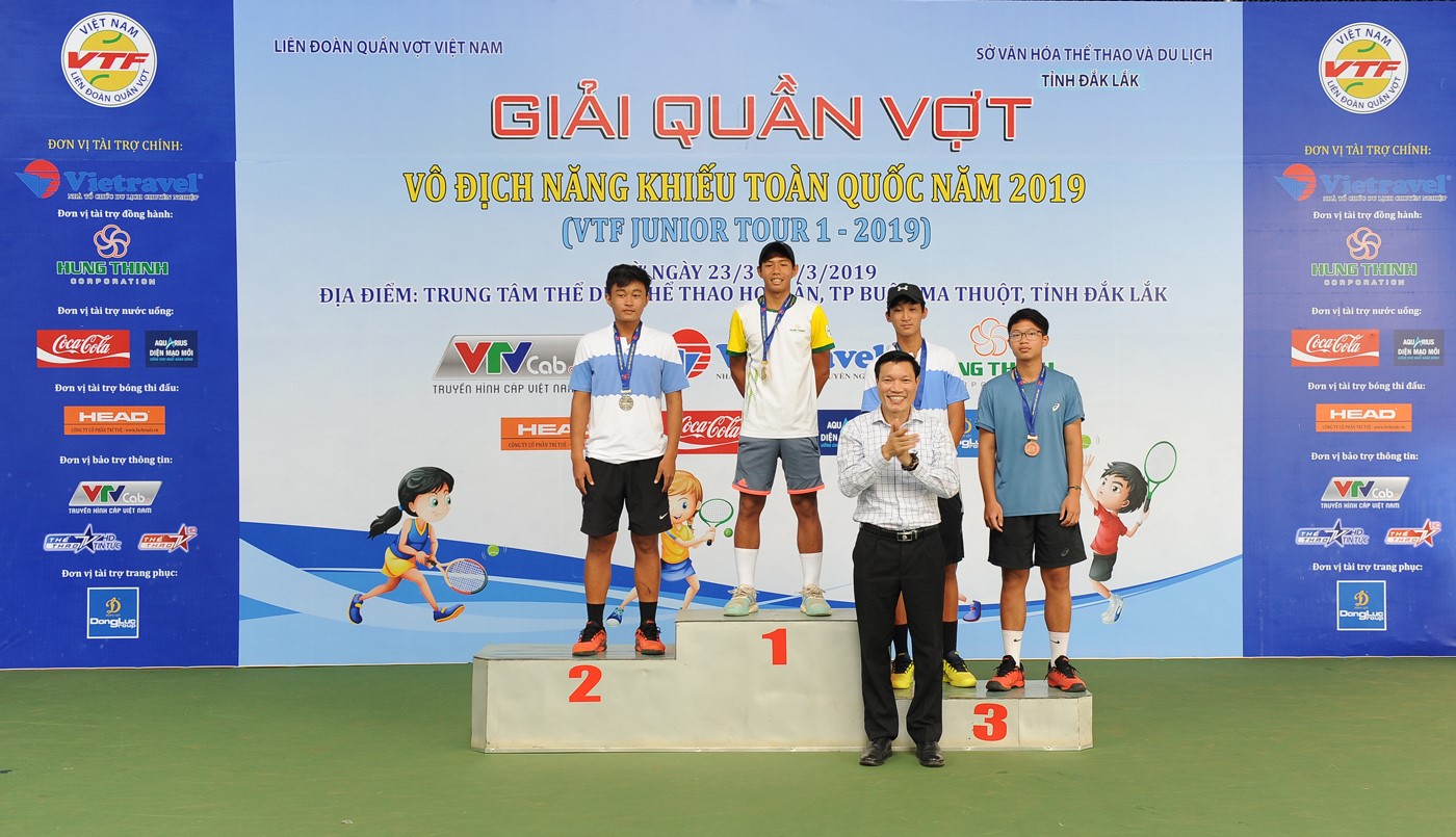 Giải tennis VTF Junior Tour 1-2019 : Hưng Thịnh TP.HCM lại nhất toàn đoàn