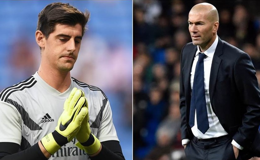HLV Zidane lý giải nguyên nhân Courtois tiếp tục vắng mặt ở trận gặp Huesca