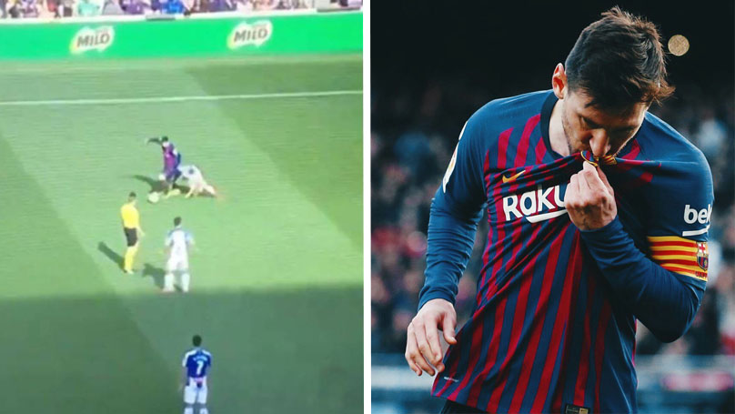 Messi làm bẽ mặt sao Espanyol trong ngày cân bằng kỷ lục khó tin của Casillas