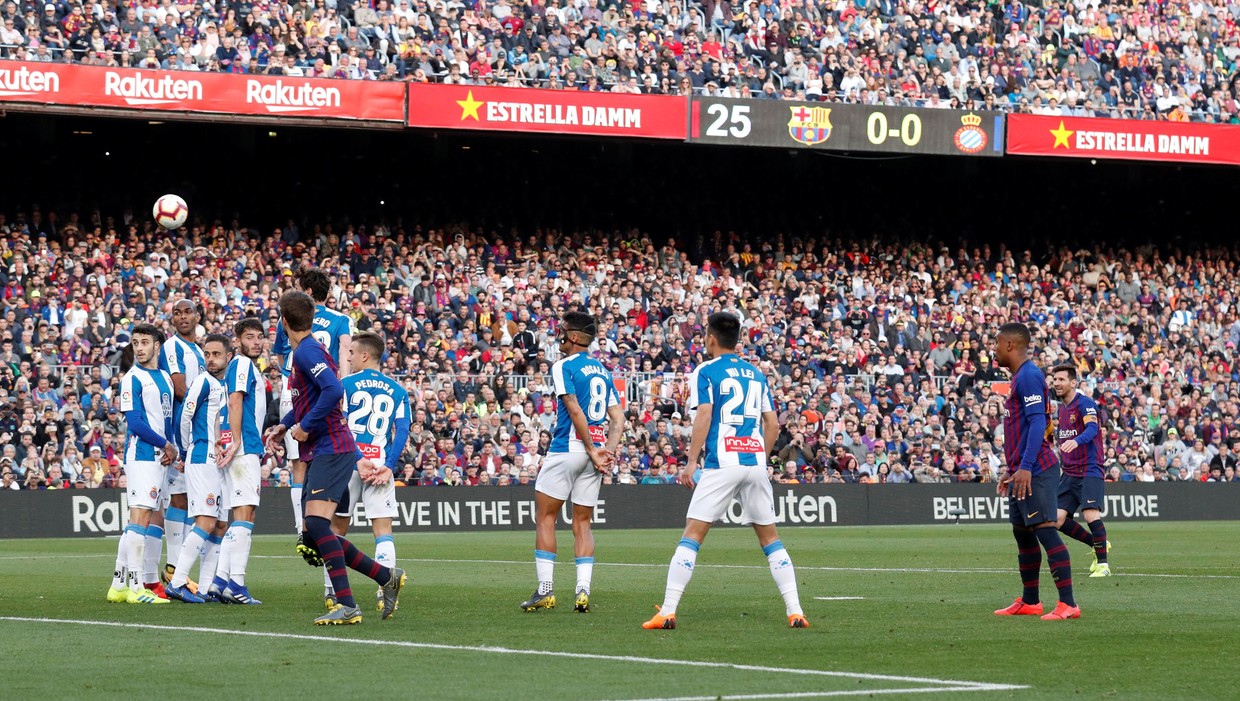 Đối thủ không biết phòng ngự như thế nào khi Messi đá phạt