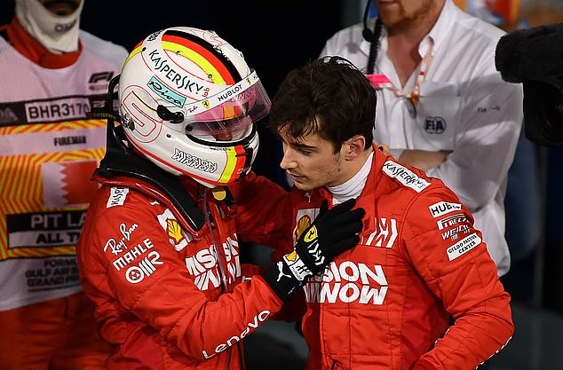 Charles Leclerc không chịu nhường vị trí dẫn đầu cho đồng đội Sebastian Vettel
