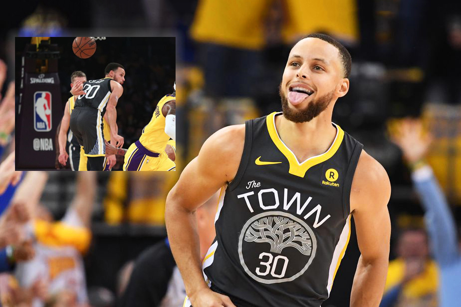 Đã chuyền nguyên sân lại còn behind-the-back, thị lực của Stephen Curry có vẻ ổn rồi đây