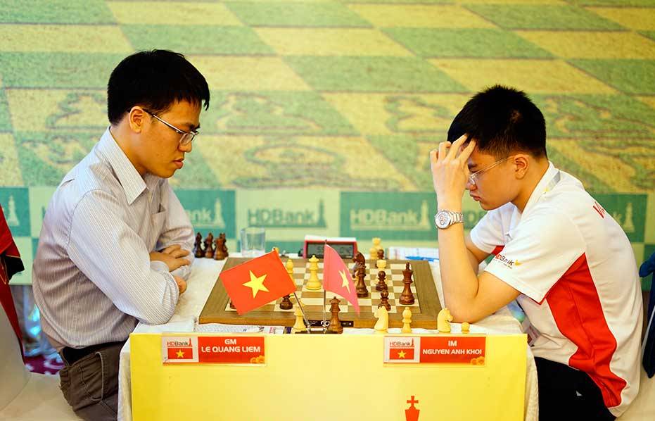 Lê Quang Liêm và Nguyễn Anh Khôi cùng thắng ở ván 4 giải cờ vua Dubai Open 2019