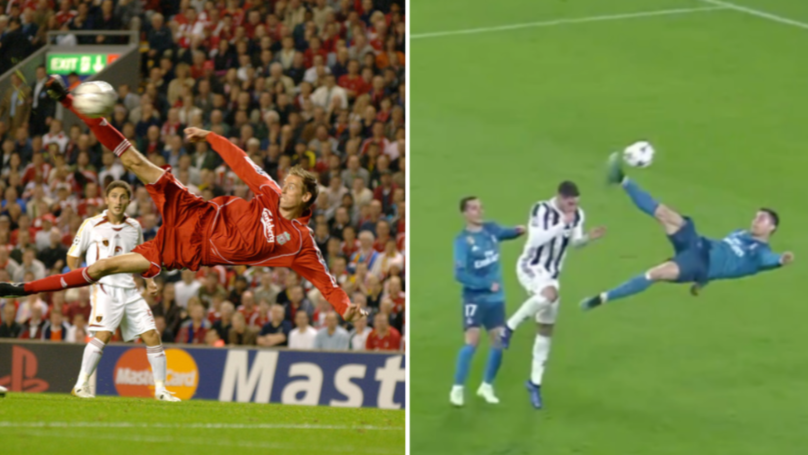 Siêu phẩm của Ronaldo không phải là cú xe đạp chổng ngược đẹp nhất Cúp C1