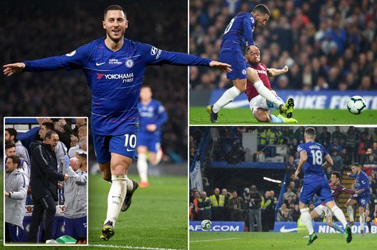 Hazard vượt Ronaldo, kỷ lục của bộ 3 và những điểm nhấn trận Chelsea vs West Ham