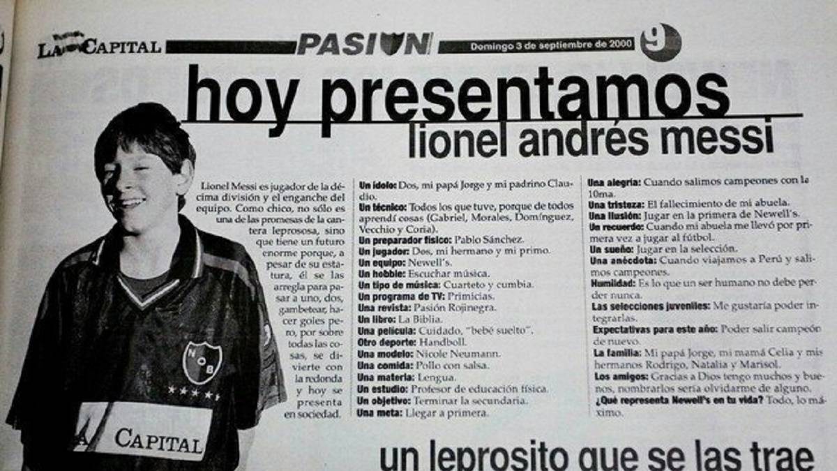 Tiết lộ về cuộc phỏng vấn của Messi lúc 13 tuổi trước khi chuyển đến Barca