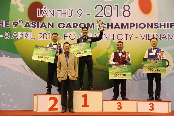 TP.HCM là chủ nhà giải Billiards carom châu Á 2019