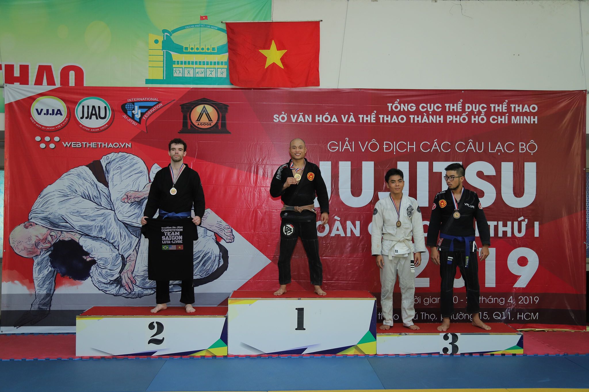 Danh sách các võ sĩ đạt huy chương tại giải vô địch Ju-jitsu các CLB toàn quốc 2019