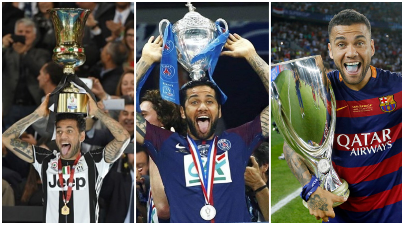 Choáng với số danh hiệu đồ sộ giúp Dani Alves trở thành cầu thủ thành công nhất lịch sử bóng đá