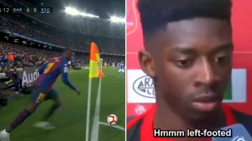 Dembele gây kinh ngạc về khả năng chơi hai chân như một với Barca