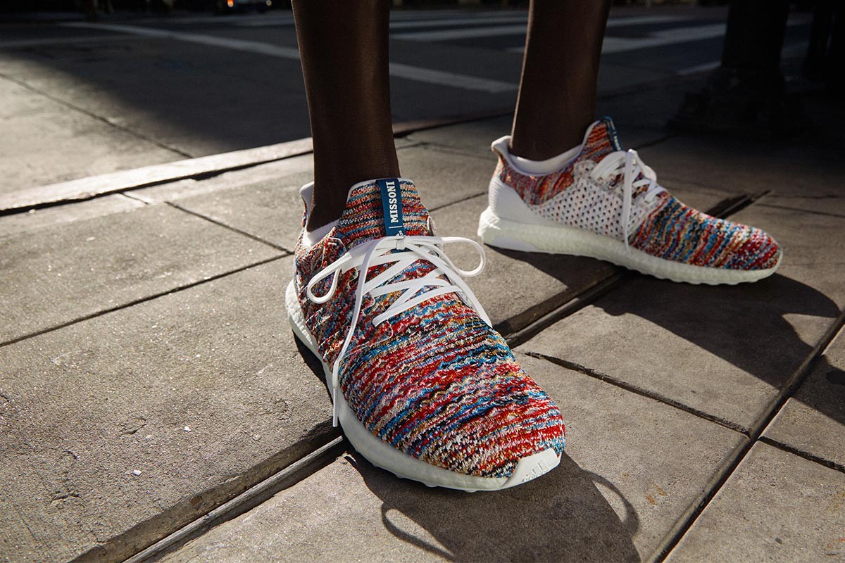 Missoni và Adidas kết hợp cho ra giày thể thao Ultraboosts đa sắc màu