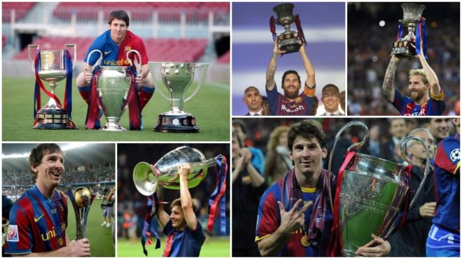 Messi áp sát kỷ lục về danh hiệu của Ryan Giggs