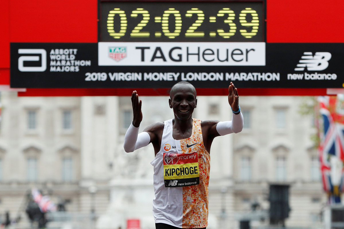 London Marathon 2019: Eliud Kipchoge lập kỷ lục mới, Brigid Kosgei lật đổ ngôi hậu