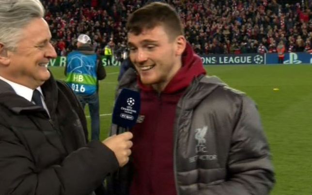 Chơi xấu, Suarez bị Andy Robertson troll sấp mặt sau khi Liverpool đả bại Barca