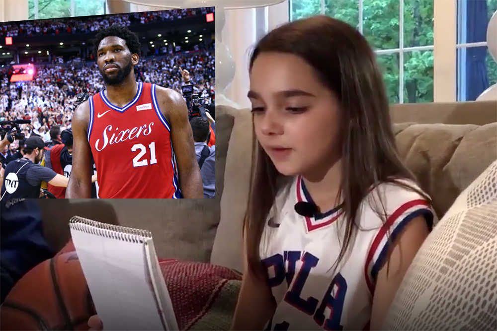 Bé gái 9 tuổi viết thư cảm động vì thấy Joel Embiid bật khóc ngay trên sân: Khi cô bé cảm hoá trái tim người khổng lồ