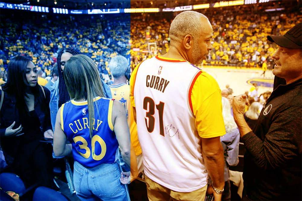 Cực khổ như bố mẹ nhà Curry khi đi ủng hộ hai con trai ở hai đầu chiến tuyến NBA Playoffs