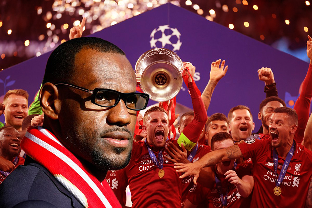 LeBron James sướng rơn khi Liverpool lên ngôi vô địch Champions League