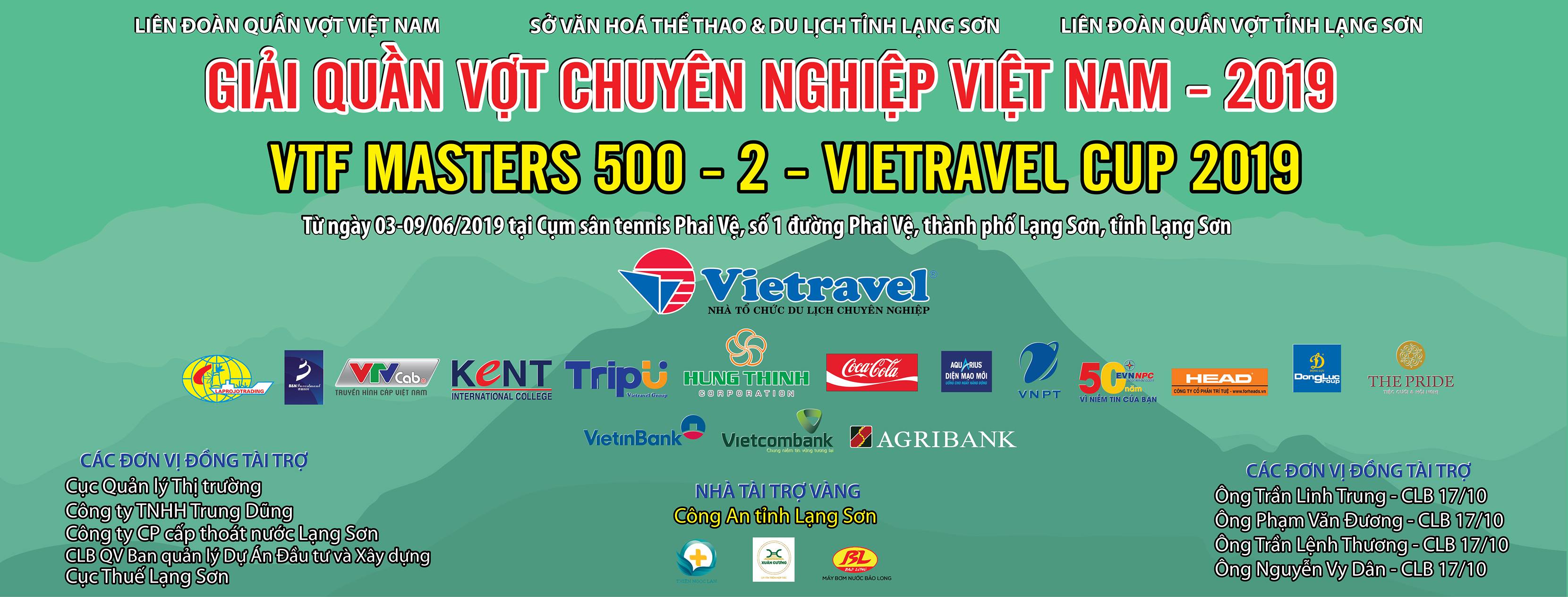 Lịch thi đấu ngày 3/6 giải VTF Masters 500 -2