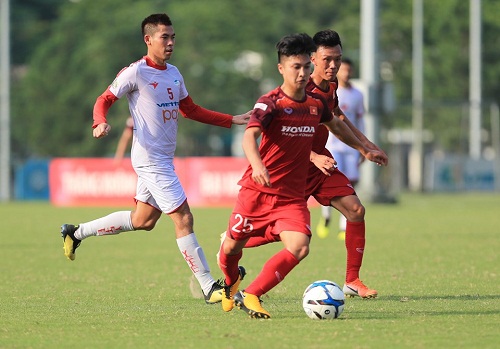 U23 Việt Nam hòa CLB Viettel trong trận cầu không bàn thắng