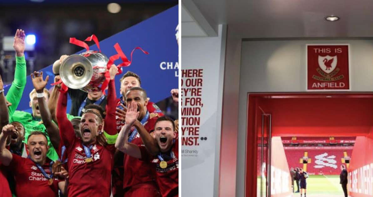 Cầu thủ Liverpool gỡ bỏ thành công lệnh cấm "This is Anfield" nhờ chiến tích vô địch Cúp C1